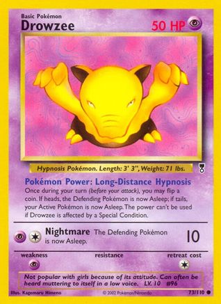 Drowzee  - Reverse Holofoil Legendary Collection - Common
