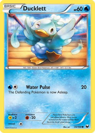 Ducklett  - Reverse Holofoil Dark Explorers - Common