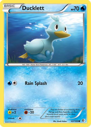 Ducklett  - Reverse Holofoil Boundaries Crossed - Common