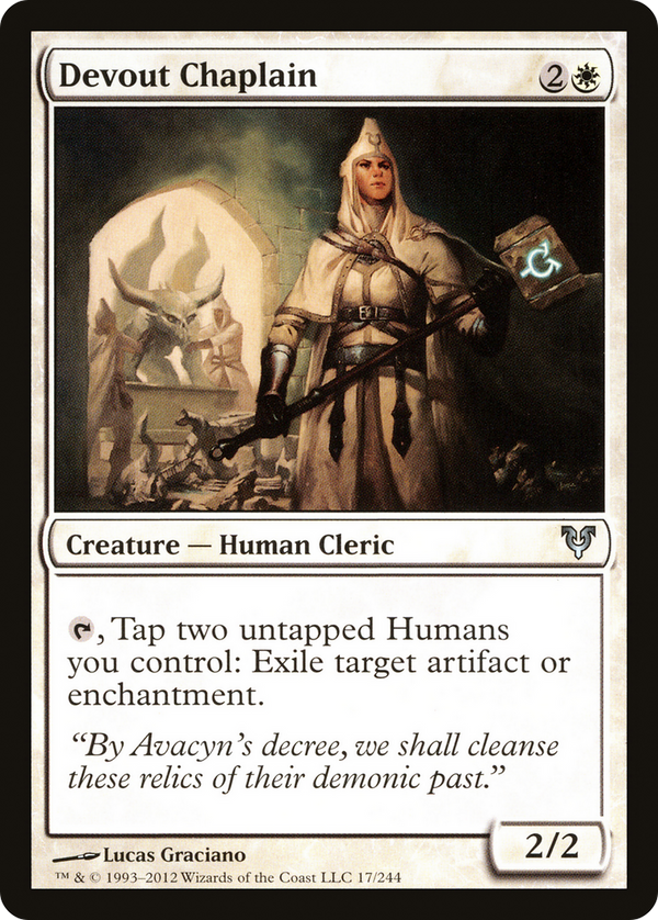Devout Chaplain (AVR-017) - Avacyn Restored