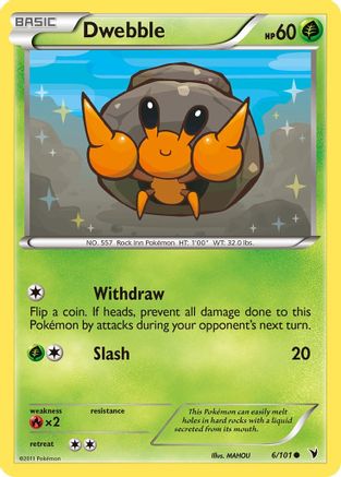Dwebble  - Reverse Holofoil Noble Victories - Common
