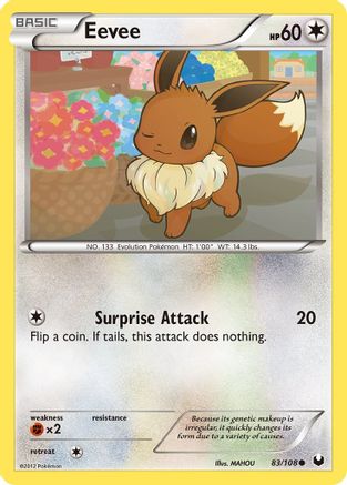 Eevee (83) (83) 083  Dark Explorers - Common