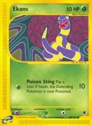 Ekans 108  - Reverse Holofoil Expedition - Common