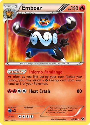 Emboar  - Holofoil Next Destinies - Secret Rare