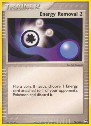 Energy Removal 2 074  - Reverse Holofoil Power Keepers - Uncommon