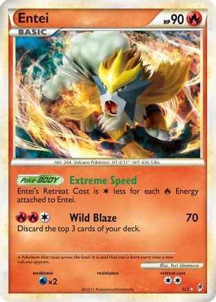 Entei (Shiny)  - Holofoil Call of Legends - Shiny Holo Rare
