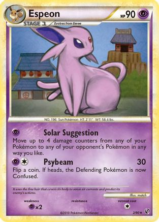 Espeon  - Holofoil Undaunted - Holo Rare