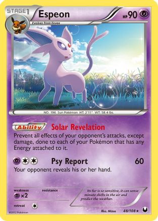 Espeon/108  - Reverse Holofoil Dark Explorers - Rare