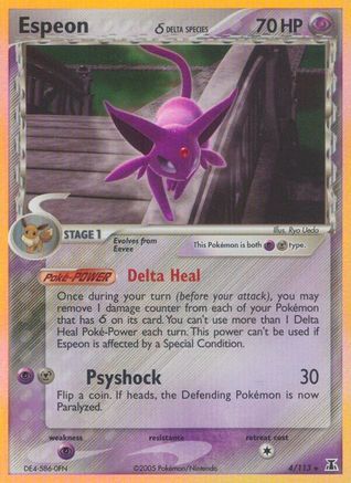 Espeon (Delta Species) 004  - Holofoil Delta Species - Holo Rare
