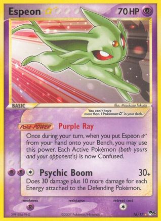 Espeon Star  POP Series 5 - Ultra Rare