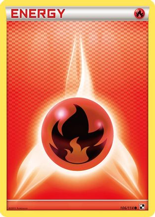 Fire Energy  Black and White - Common