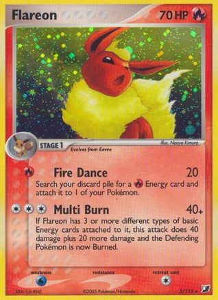 Flareon  - Holofoil Unseen Forces - Holo Rare