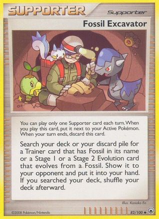 Fossil Excavator  - Reverse Holofoil Majestic Dawn - Uncommon