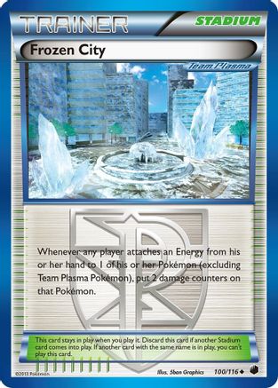 Frozen City (Team Plasma) 100/116  - Reverse Holofoil Plasma Freeze - Uncommon