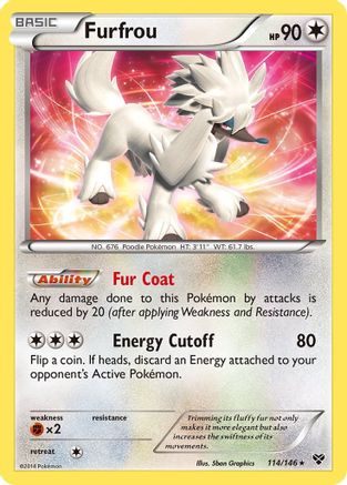 Furfrou  - Reverse Holofoil XY Base Set - Holo Rare