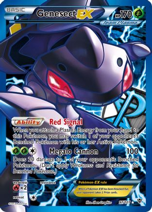 Genesect EX (Team Plasma) (97 Full Art)  - Holofoil Plasma Blast - Ultra Rare