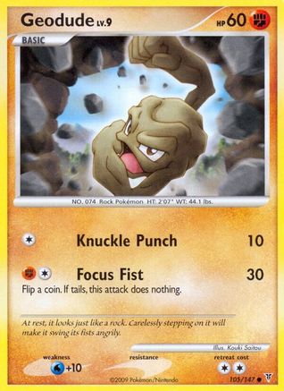 Geodude  - Reverse Holofoil Supreme Victors - Common