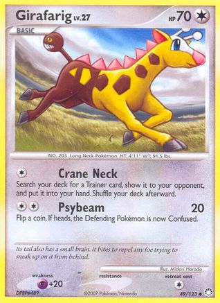 Girafarig  - Reverse Holofoil Mysterious Treasures - Uncommon