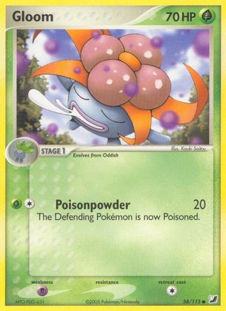 Gloom  - Reverse Holofoil Unseen Forces - Common