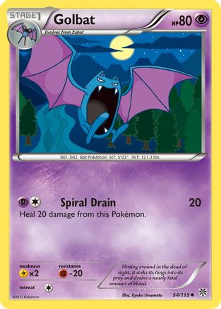 Golbat  - Reverse Holofoil Plasma Storm - Uncommon