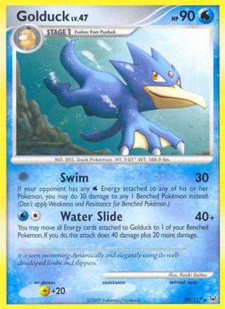 Golduck  - Reverse Holofoil Platinum - Rare