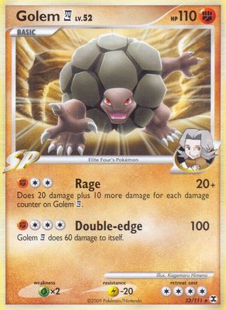 Golem E4  - Reverse Holofoil Rising Rivals - Rare