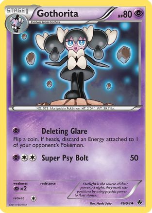 Gothorita (46)  - Reverse Holofoil Emerging Powers - Uncommon