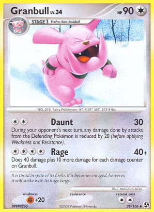 Granbull  - Reverse Holofoil Great Encounters - Uncommon