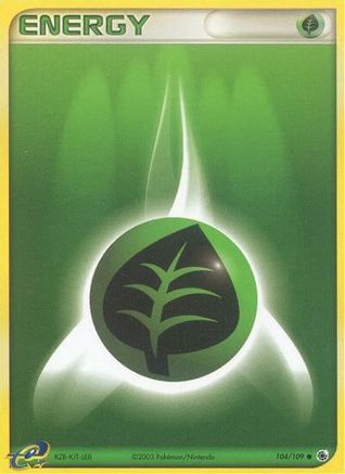 Grass Energy 104  - Reverse Holofoil Ruby and Sapphire - Common