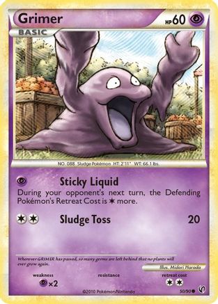 Grimer  - Reverse Holofoil Undaunted - Common