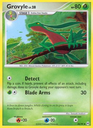 Grovyle (38) (38) 038  - Reverse Holofoil Arceus - Uncommon