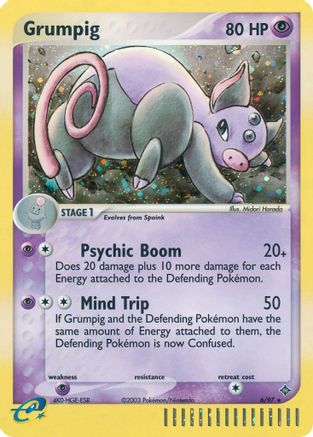 Grumpig  - Holofoil Dragon - Holo Rare