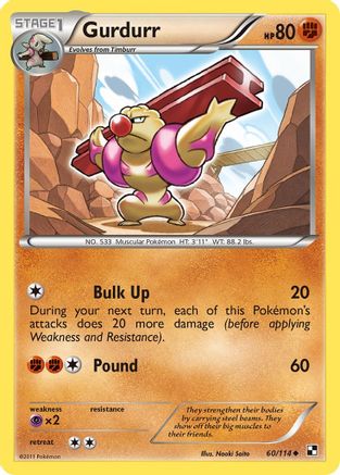 Gurdurr  - Reverse Holofoil Black and White - Uncommon