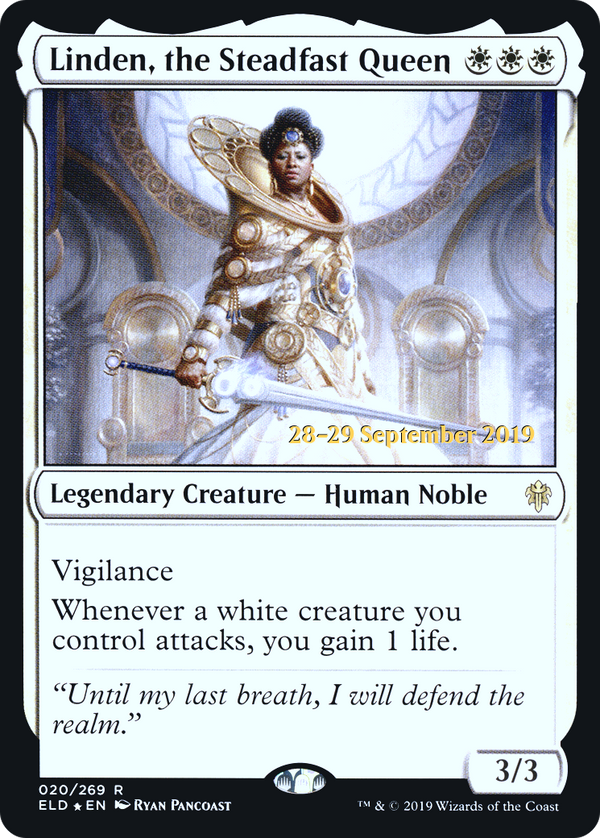 Linden, the Steadfast Queen (PRE-020) - Throne of Eldraine Promos Foil