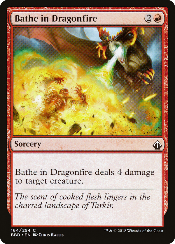 Bathe in Dragonfire (BBD-164) - Battlebond Foil