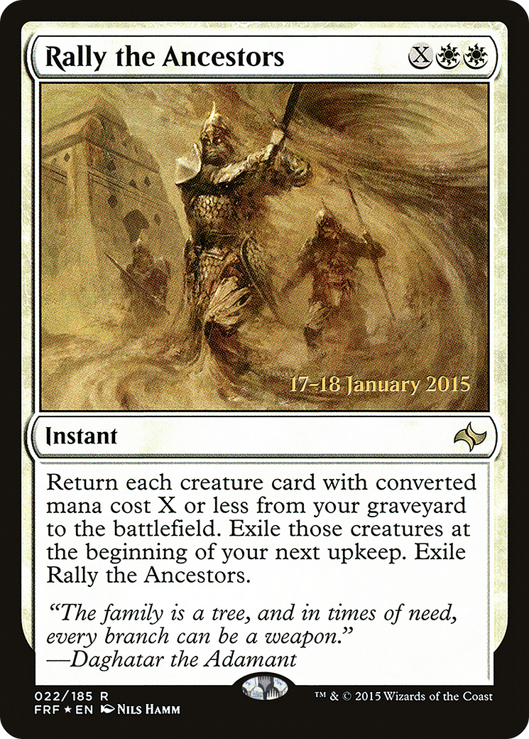 Rally the Ancestors (PRE-022) - Fate Reforged Promos Foil