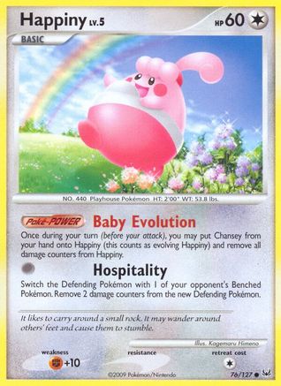 Happiny 076  - Reverse Holofoil Platinum - Common