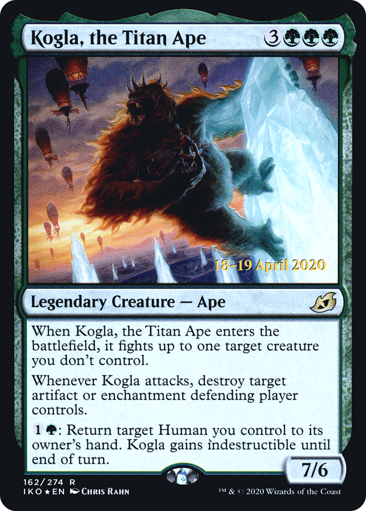 Kogla, the Titan Ape (PRE-162) - Ikoria: Lair of Behemoths Promos Foil