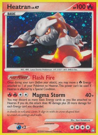 Heatran (6)  - Holofoil Legends Awakened - Holo Rare