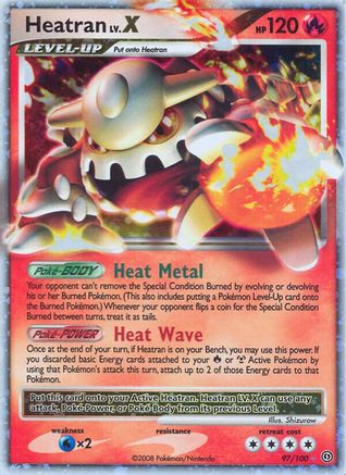 Heatran LV.X  - Holofoil Stormfront - Ultra Rare