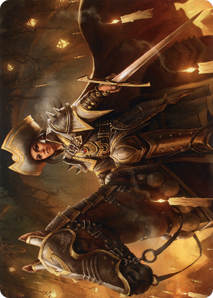 Seasoned Cathar // Seasoned Cathar (AMID-012) - Midnight Hunt Art Series (Borderless) Foil