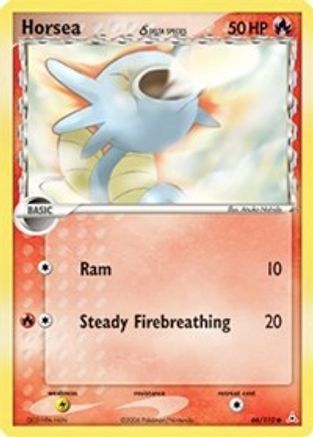 Horsea (Delta Species) 066  - Reverse Holofoil Holon Phantoms - Common