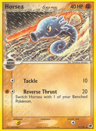 Horsea (Delta Species) 031/101  Dragon Frontiers - Uncommon