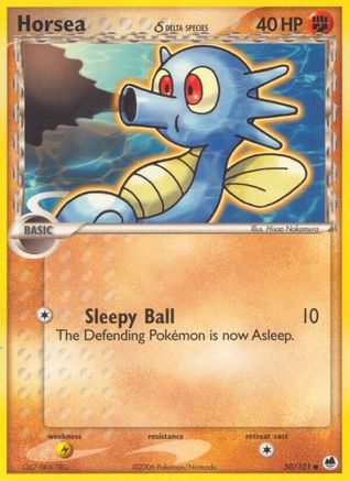 Horsea (Delta Species) 050/101  Dragon Frontiers - Common