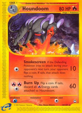 Houndoom (14)  Aquapolis - Rare