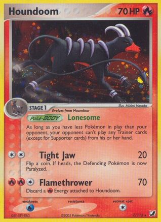 Houndoom  - Holofoil Unseen Forces - Holo Rare
