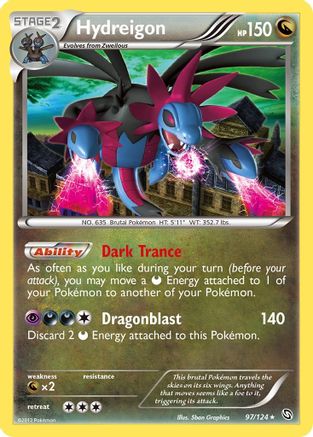Hydreigon (97)  - Holofoil Dragons Exalted - Holo Rare