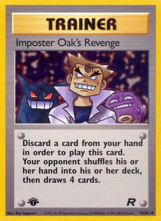 Imposter Oak's Revenge 076  - 1st Edition Team Rocket - Uncommon