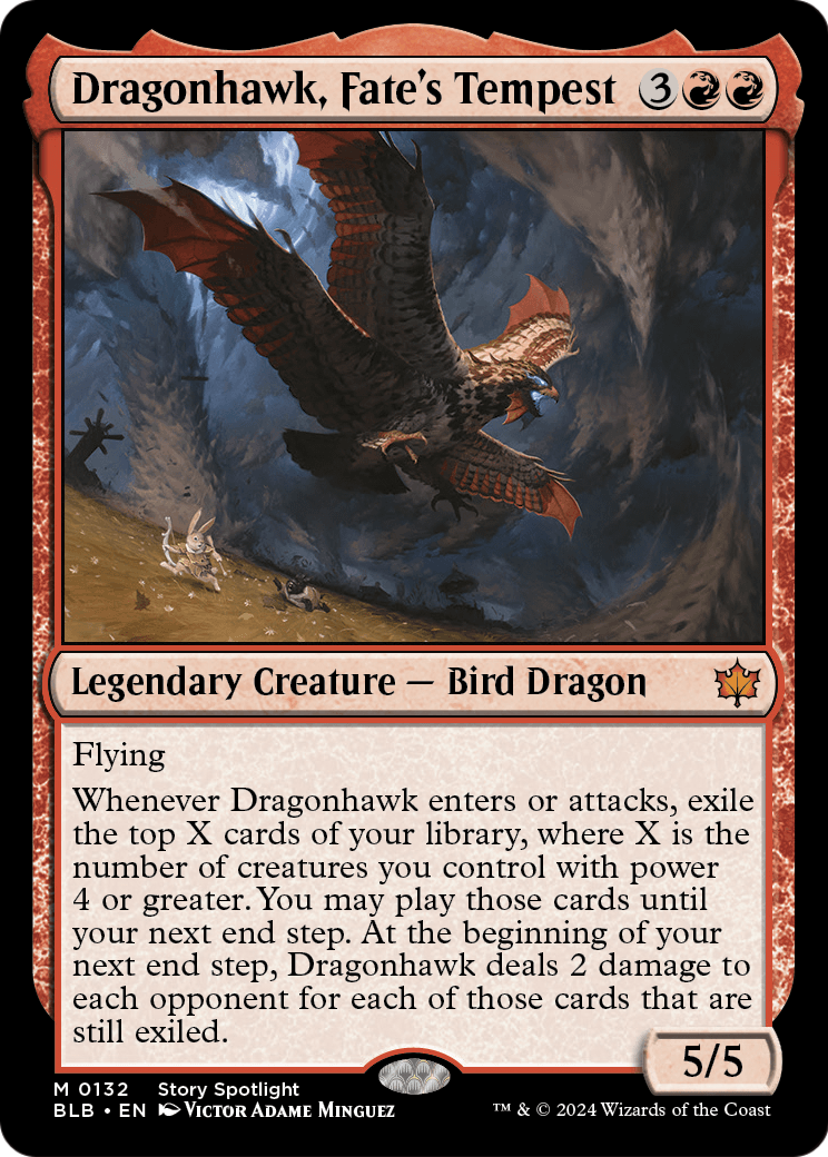 Dragonhawk, Fate's Tempest (BLB-132) - Bloomburrow