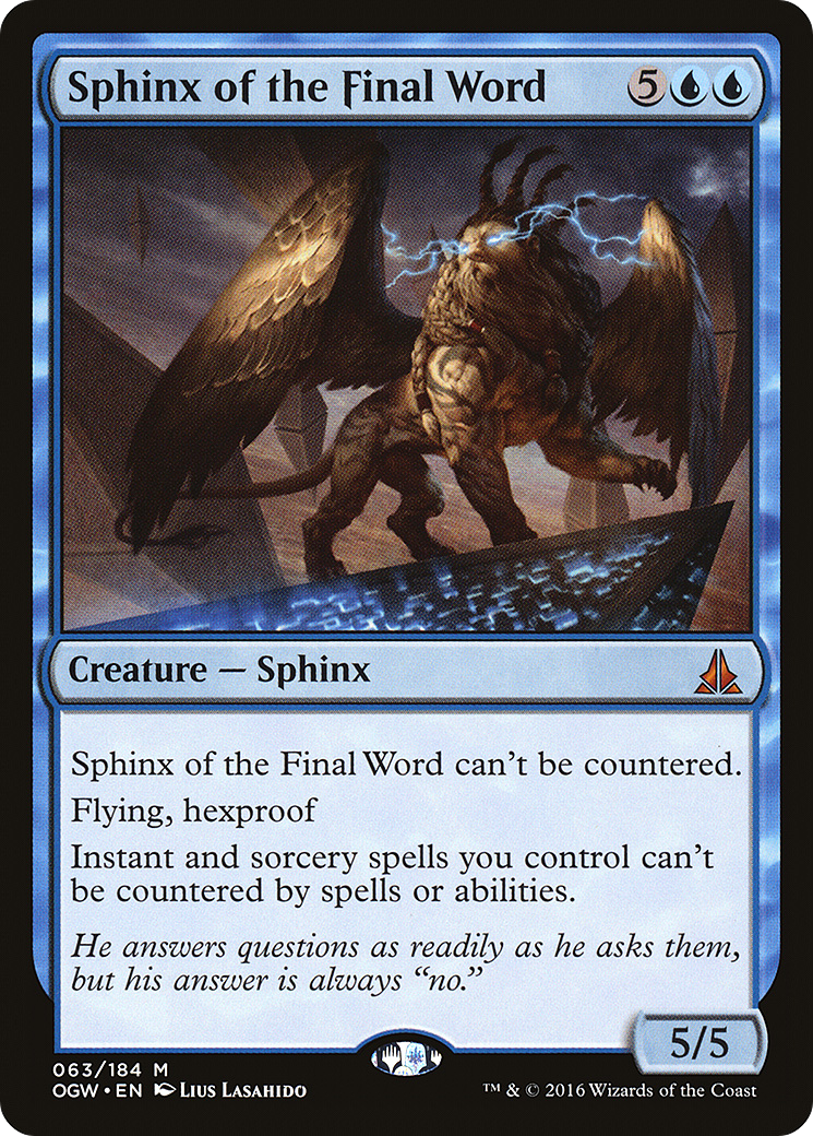 Sphinx of the Final Word (OGW-063) - Oath of the Gatewatch
